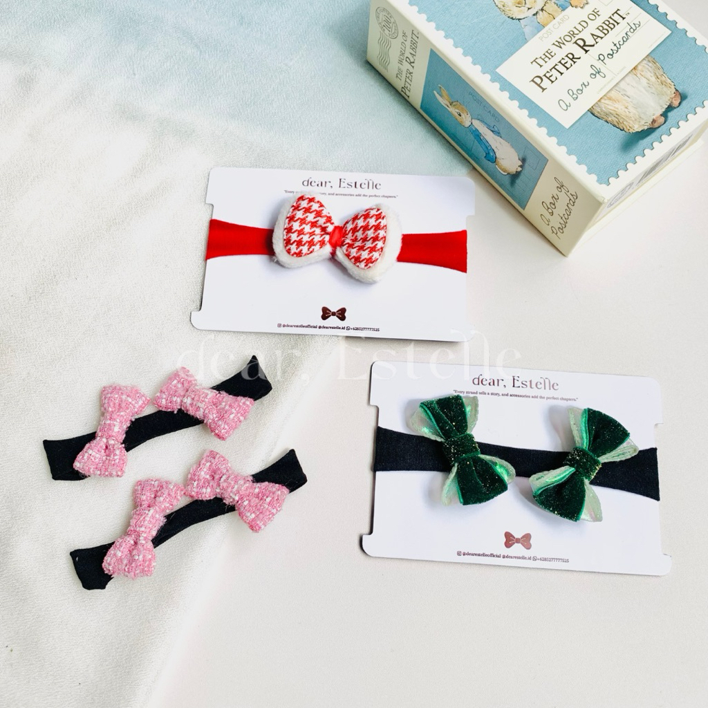 DEAR ESTELLE Baby Headband Ribbon | Bandana Baby | Bando Baby | Bando Anak | Headband Korea