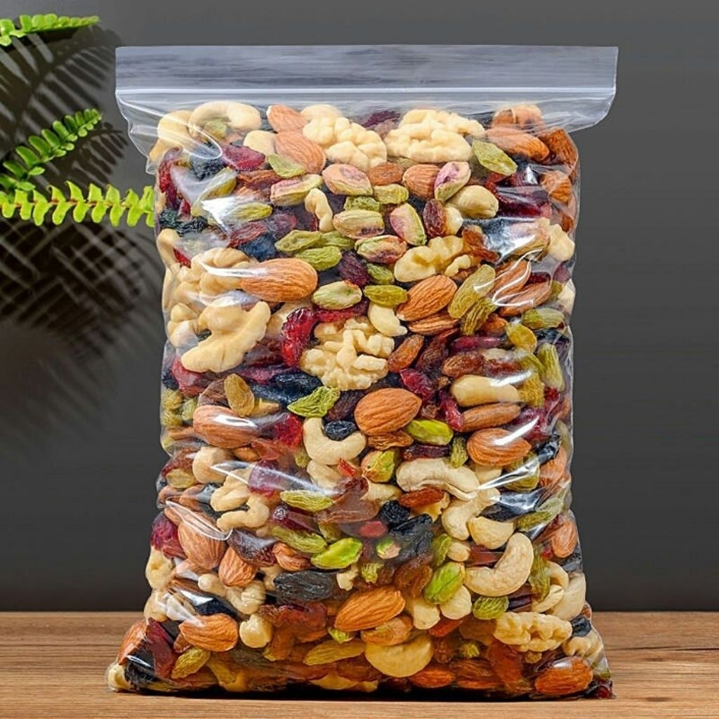 

Mix Kacang & Kismis Super – 500g / 1KG Campuran Kenari, Almond, Gajus, Kismis Hitam & Emas