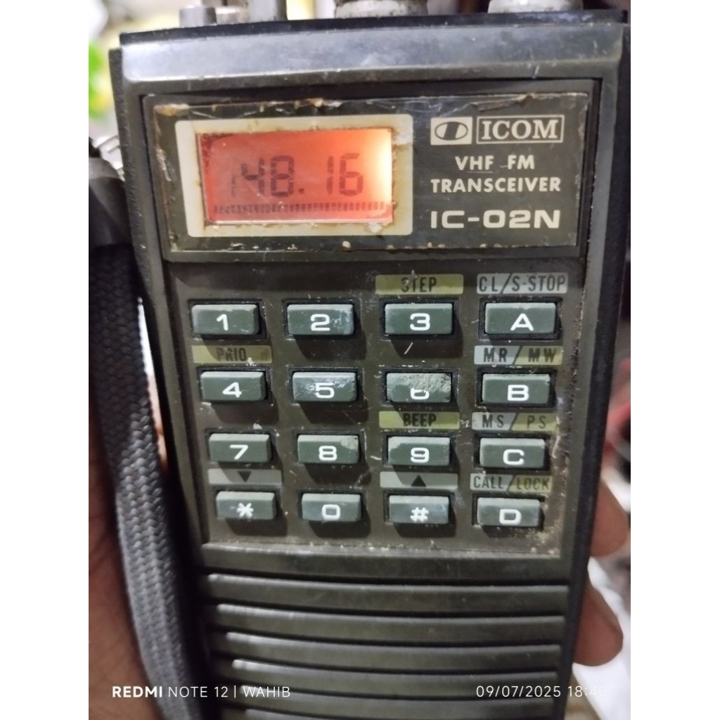 HT ICOM 02N VHF RADIO JADUL ANTIK