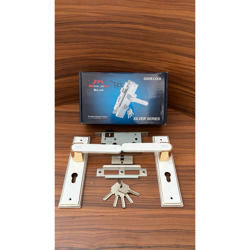 Slot pintu Muller variasi putih kombinasi gold