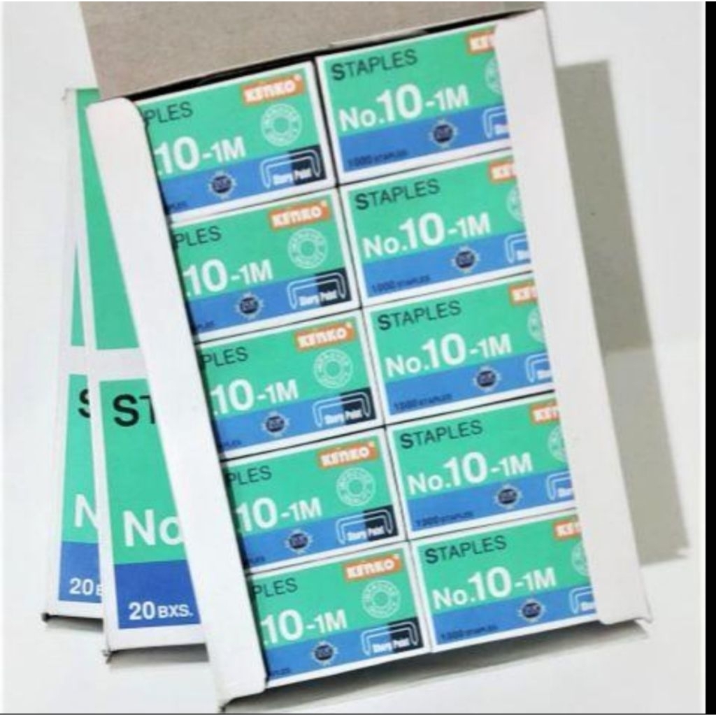 

KENKO Staples (isi Stapler) no 10-1M / no 3-1M - Pack isi 20 box kecil.