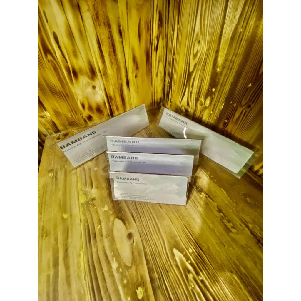 

AKRILIK / PAPAN NAMA MEJA AKRILIK ACRYLIC/NAME TAG HOLDER TEBAL 2MM