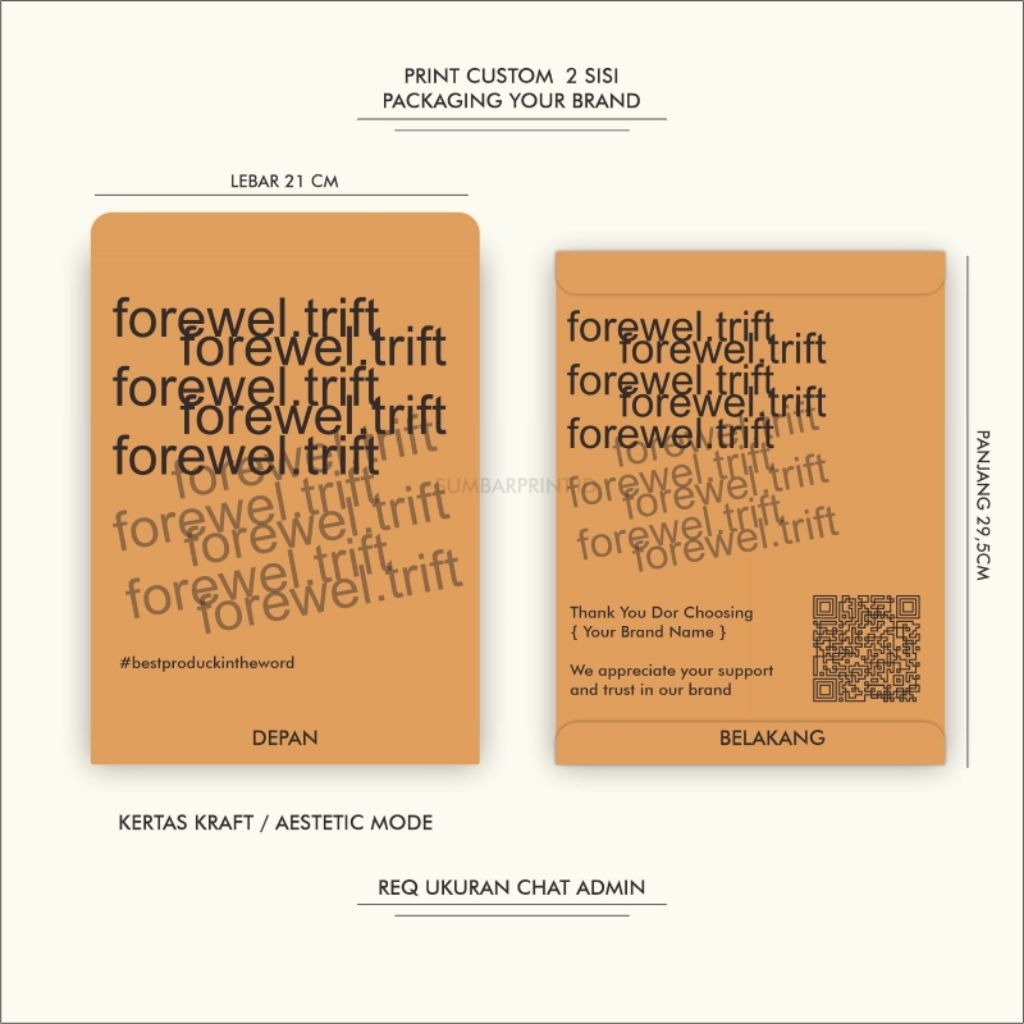 

Packgaging Bungkus Baju Jilbab Documen Amplop Custom Amplop Baju