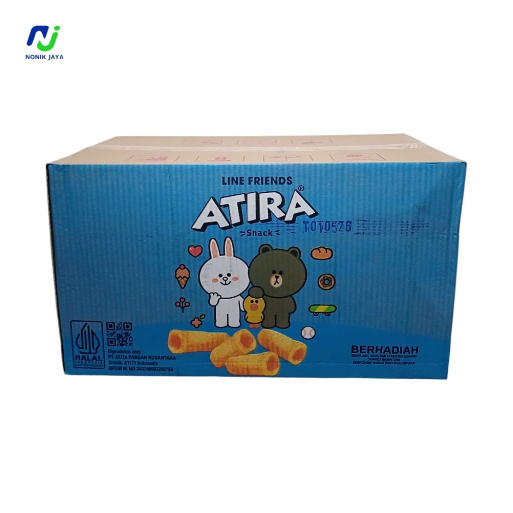 

( 1 KARTON SNACK BERHADIAH ) ATIRA Snack Rasa Balado Kartonan Isi 40 Pcs@30g