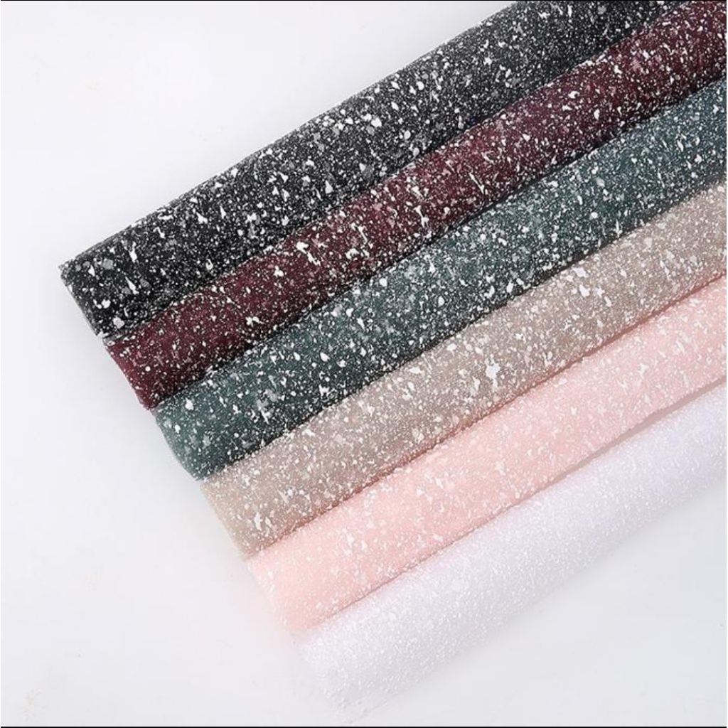 

[ 1 ROLL ] Kain Tile Salju Flower Mesh PANJANG 4 Yard LEBAR 50 CM Wrapping Paper Polynet Snow Buket Bunga Tulle Jaring