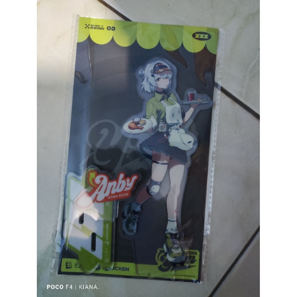 [ Ready Stock ] Standee Anby collab ZZZ x Jchicken