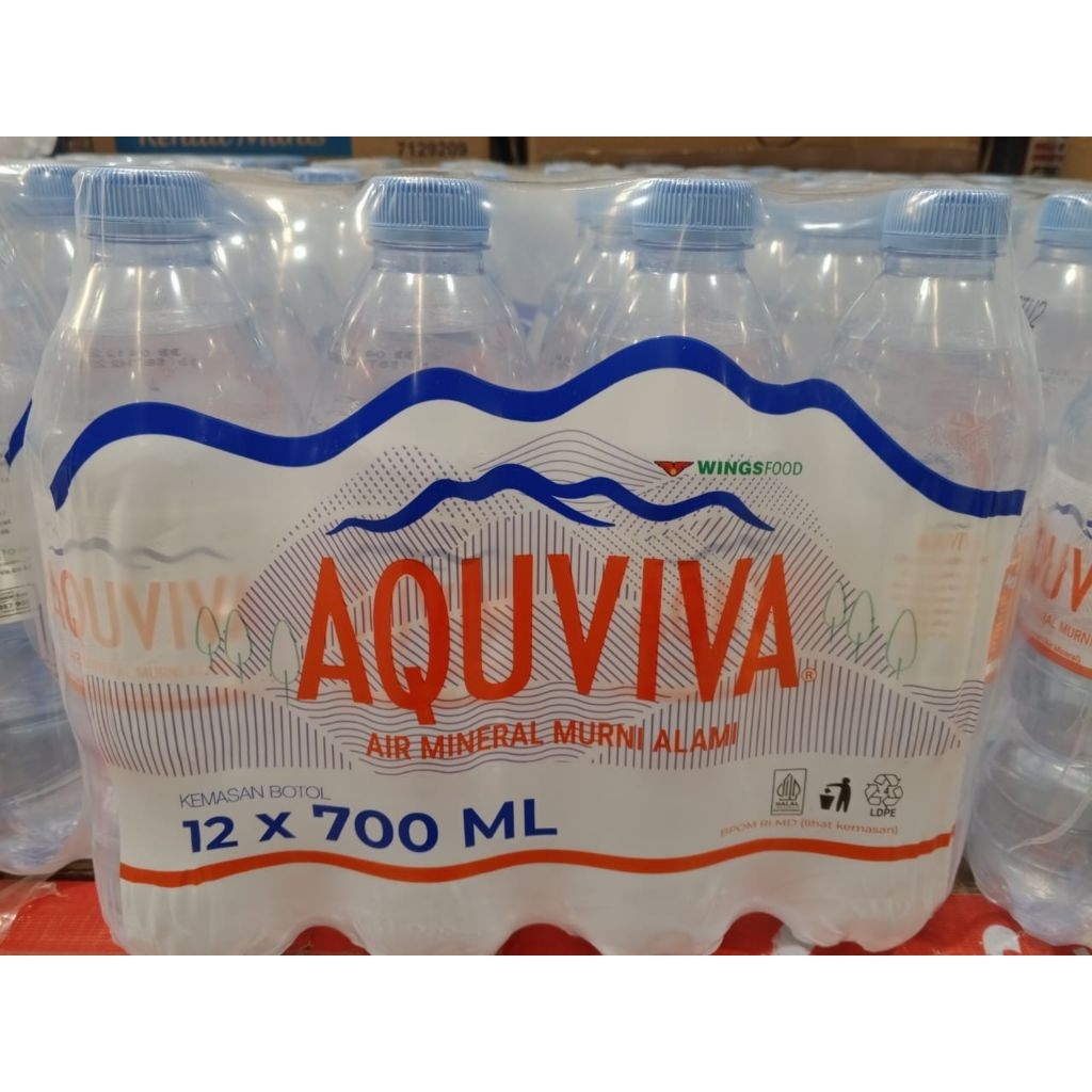 

Aquviva Air Mineral Murni Alam Kemasan Botol 12 × 700 ml