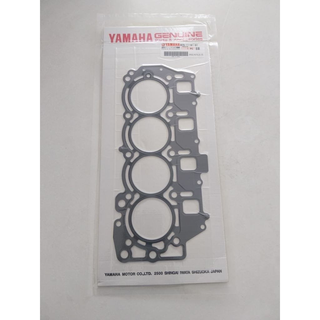 GASKET CYLINDER HEAD 6C5-11181-01 UNTUK MESIN TEMPEL YAMAHA 50/60PK 4TAK