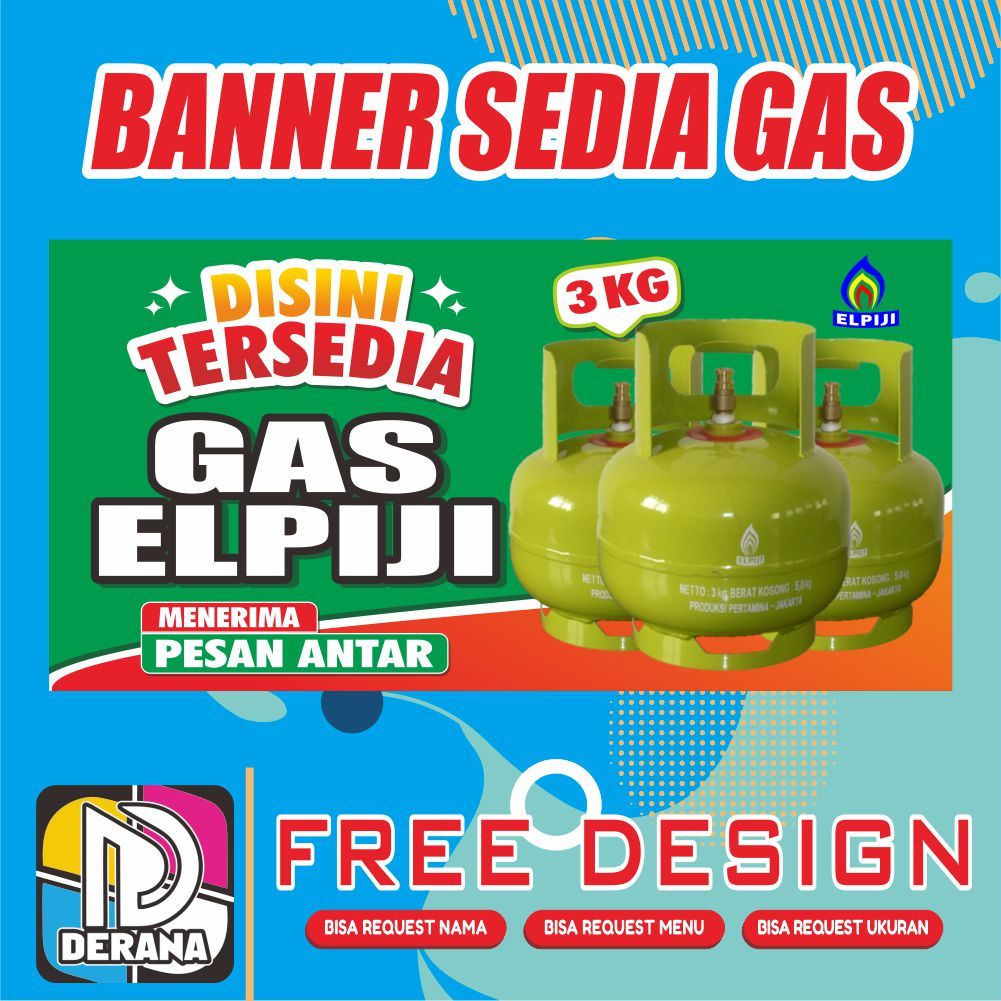 Spanduk Agen Gas LPG / Nama Toko Anda