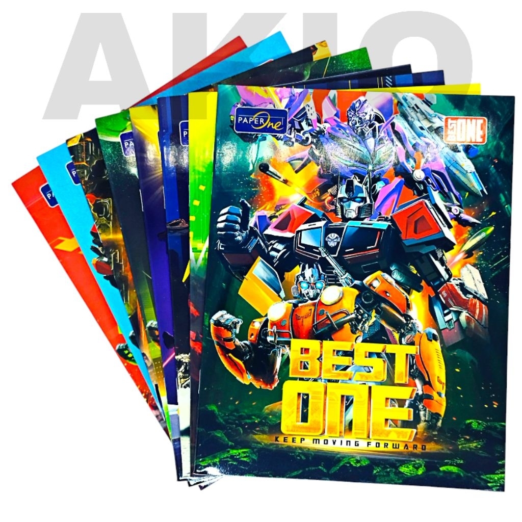 

Buku Tulis Sekolah Aesthetic 38 Lembar Anak TK SD PAUD Karakter ROBOT TRANSFORMERS BO 301124 RB Pack A5 Glossy Lucu BEST ONE