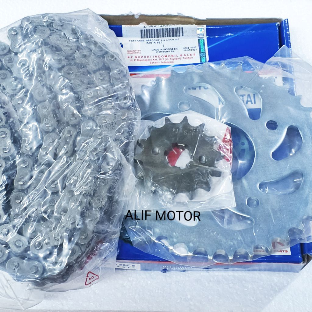 GEAR GIR RANTAI SET SATRIA FU FI INJEKSI LED ORIGINAL ORI ASLI SUZUKI SGP