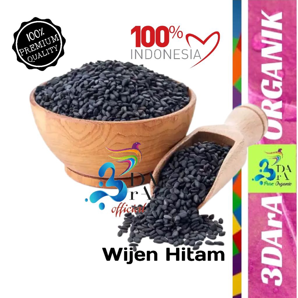 

Wijen Hitam Biji 500gr - 1kg Asli Tanpa Campuran