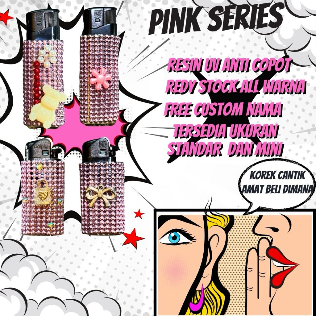 TERLARIS~ Korek/Lighter M2000 custom pink series