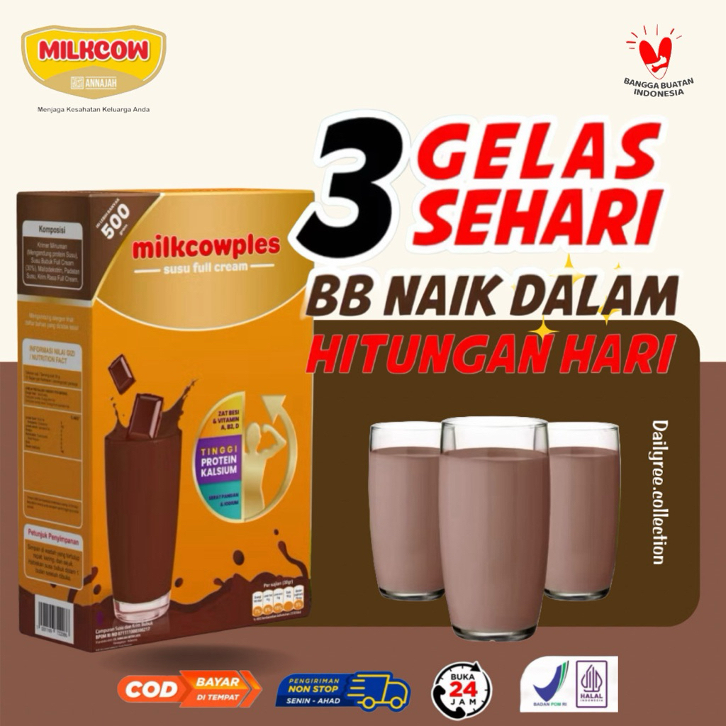 

[AGEN JATIM] Amj Milkcow Annajah - PENGGEMUK BADAN Anak Dan Dewasa Susu Full Cream 500gram / MILKCOWPLES PENAMBAH BERAT BADAN