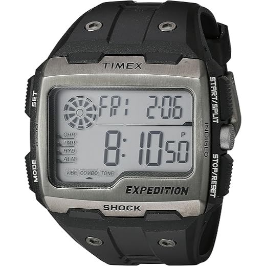 [PREORDER] Jam Tangan Timex Expedition Grid Shock TW4B02500 Black Resin Strap