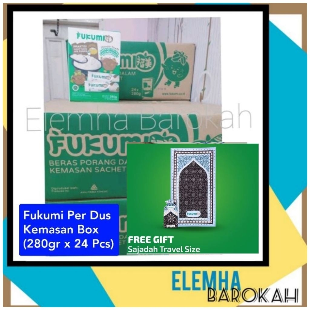 

Fukumi Beras Porang Shirataki Dus Karton Isi 24 Box @7 Sachet