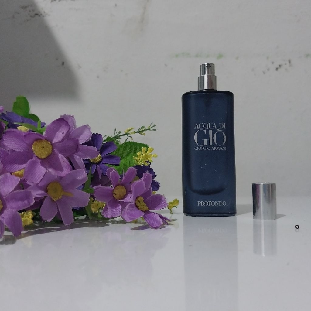 Miniature Acqua Gio botol bekas kosong parfum