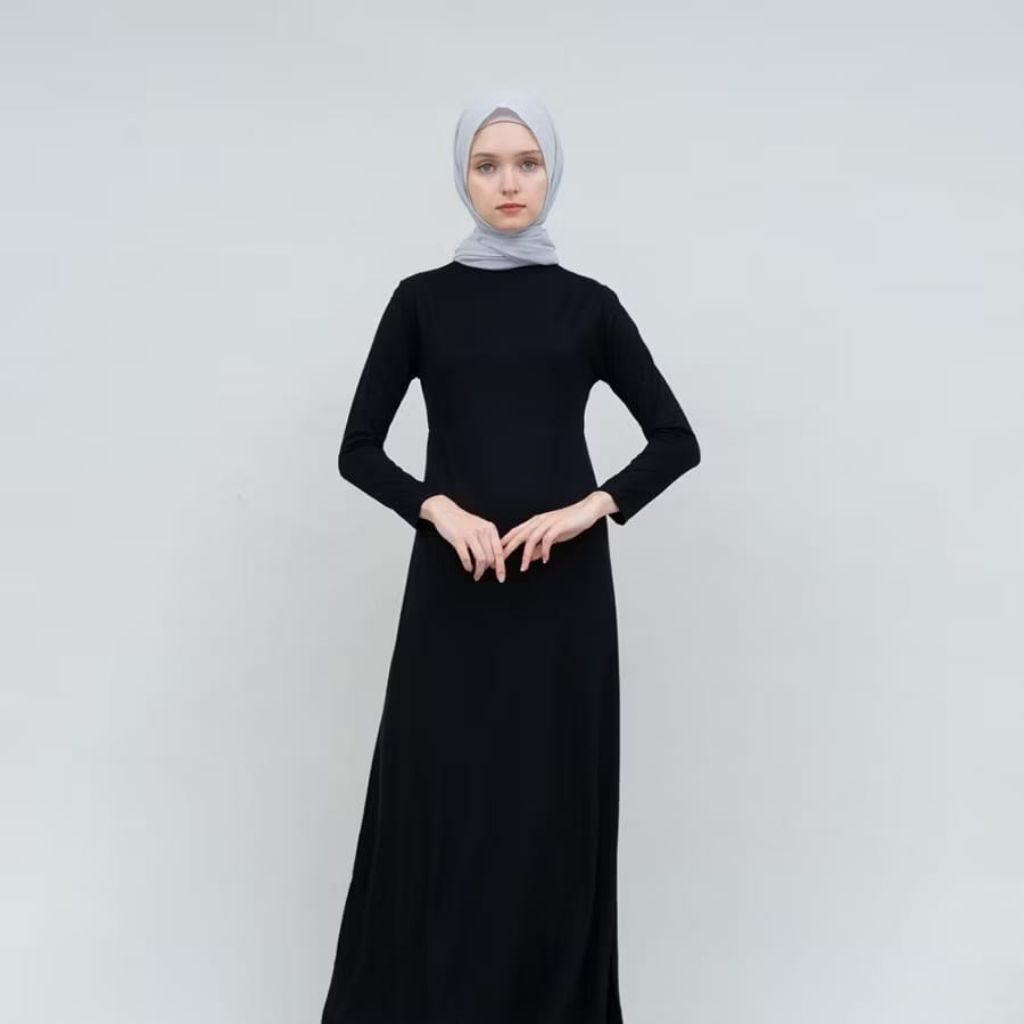 NARA COLLECTION Gamis Manset Lengan Panjang Spandek Premium / Baju Inner Dress Spandek / Inner Dress