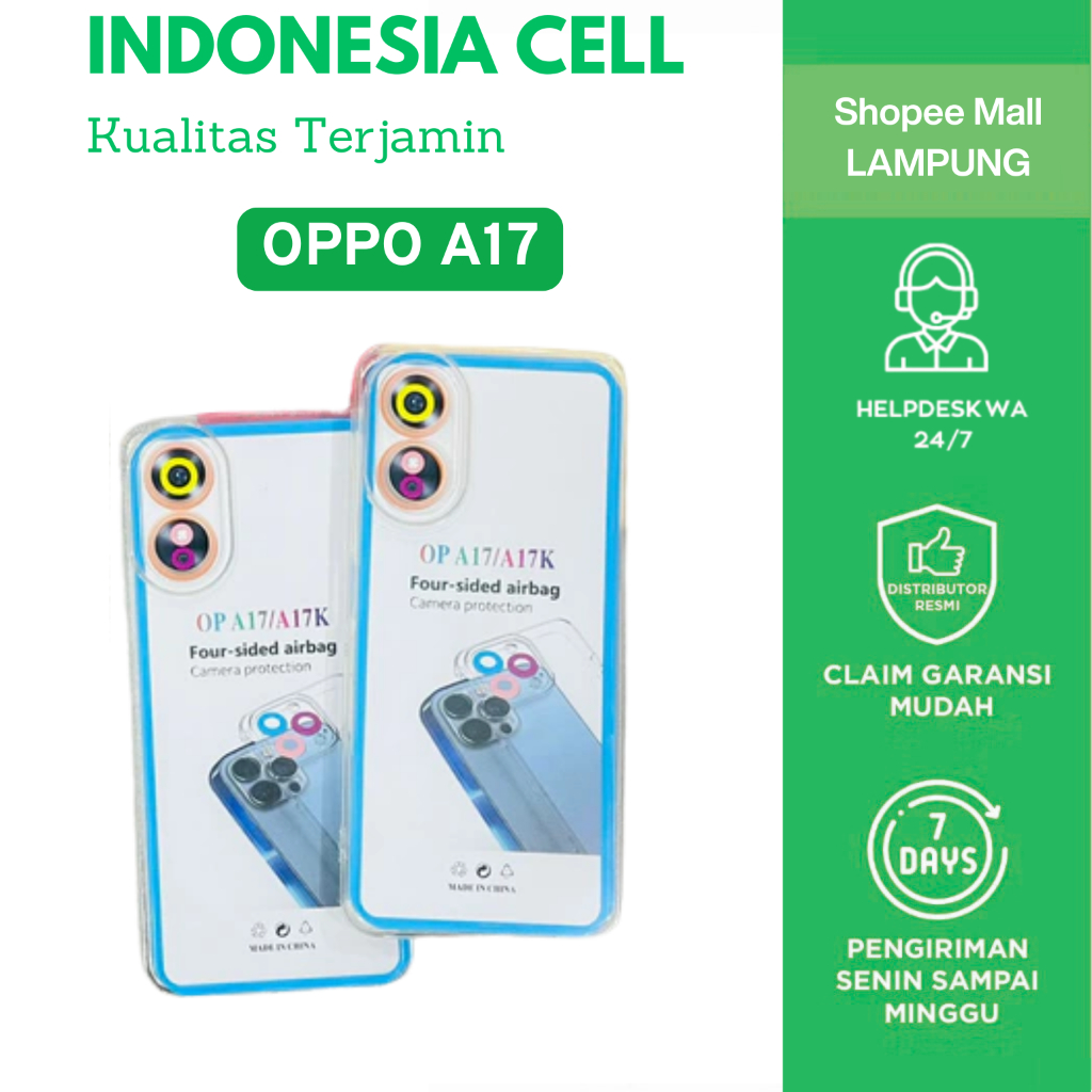 Case OPPO A17/Case Bening OPPO A17/Case Airbag OPPO A17/Anti Crack A17/Case Polos OPPO A17/Case A17