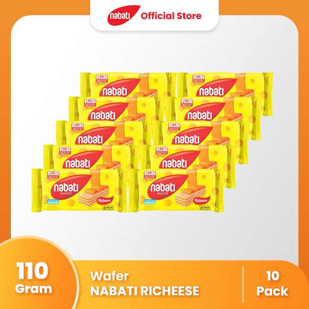 

nabati richeese jumbo 110g dapet 10 pcs