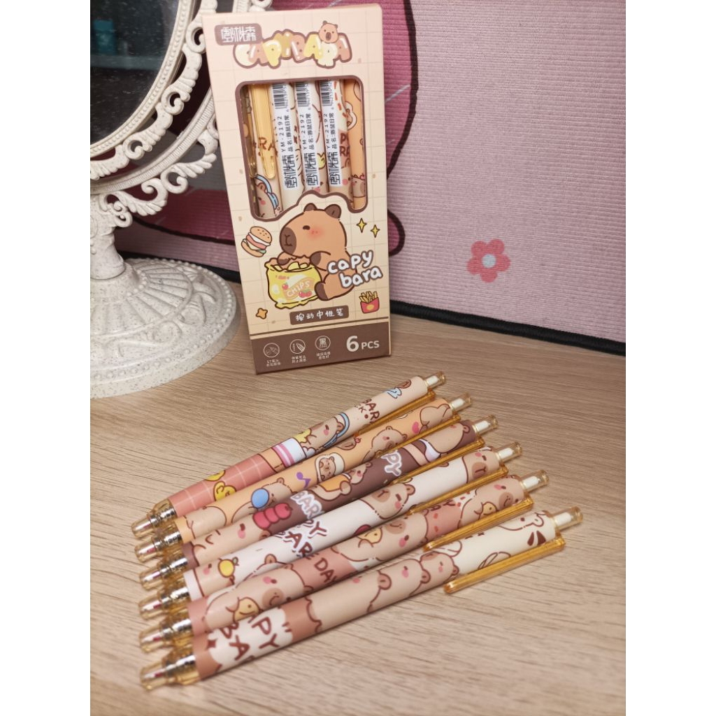 

Pulpen Capybara/Pen Capybara (6pcs)
