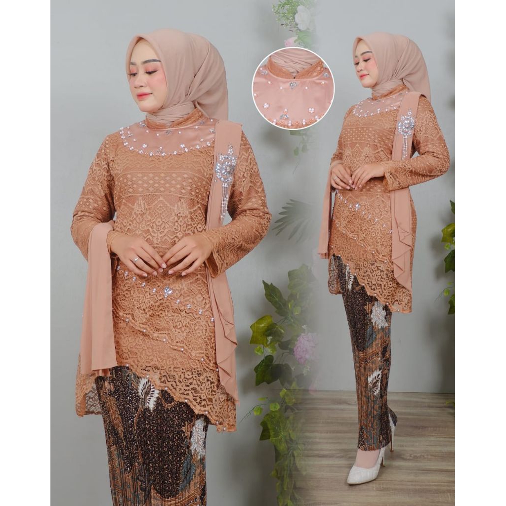 Tunik kebaya azema kebaya / kebaya tunik lamaran / kebaya tunik wisuda