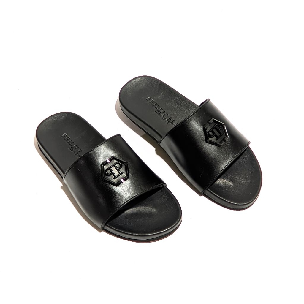 Sandal Philipp Plein original import Kulit asli 100%