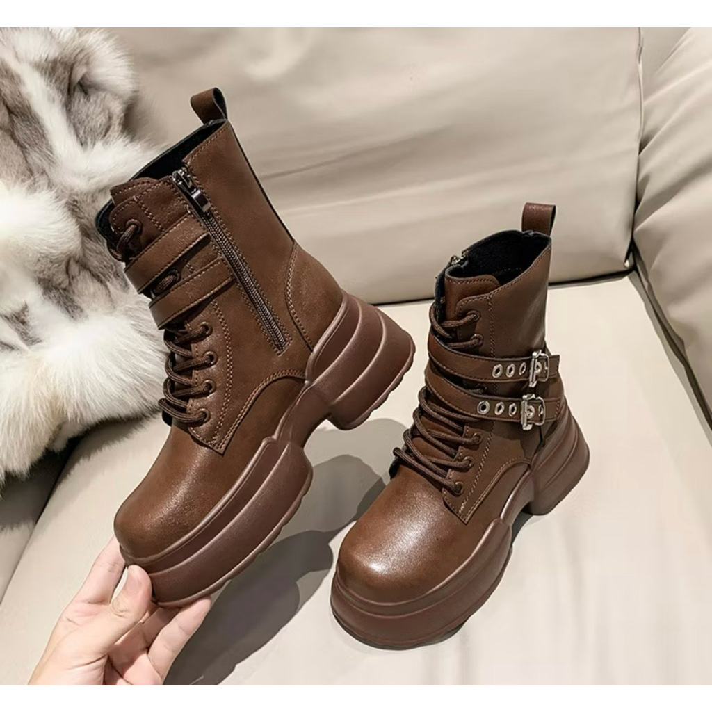 SEPATU BOOTS HAK TINGGI