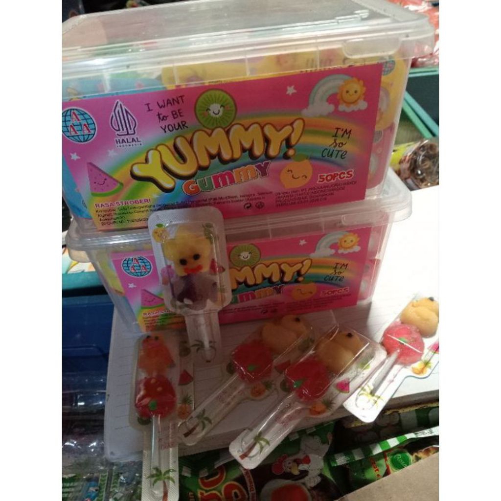 

Permen Gummy Isi 50pcs/Toples