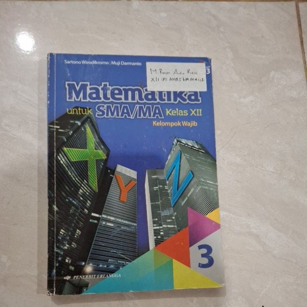 Buku Matematika Kelas 12 Erlangga Kurikulum 2013