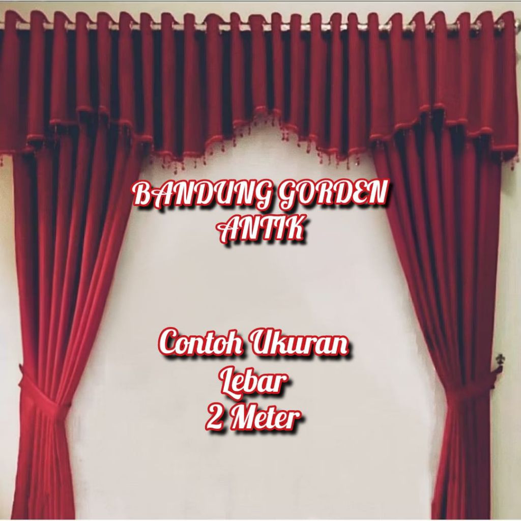 Gorden Pintu Tengah Ruang Tamu 1 Set Gorden Poni Rumbay Tirai Pintu Utama Korden Ruangan Keluarga