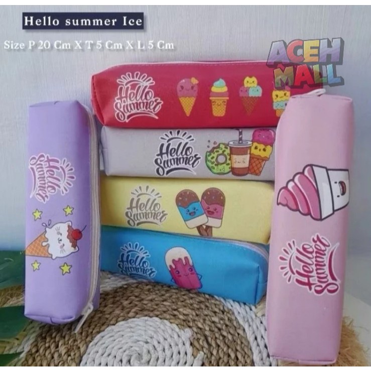

1 Pcs Tempat Pensil Lontong Karakter Lucu Resleting | Kotak Pensil Anak Cewek Cowok