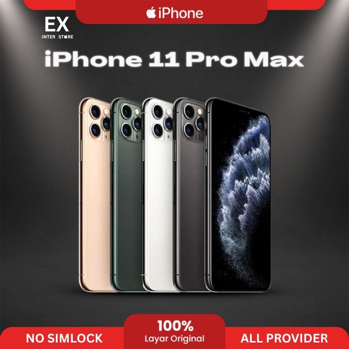EX Inter IPHONE 11 PRO MAX 64 GB 256GB Bisa ALL SIM Good Condition Best Quality 100% Ori No Simlok N