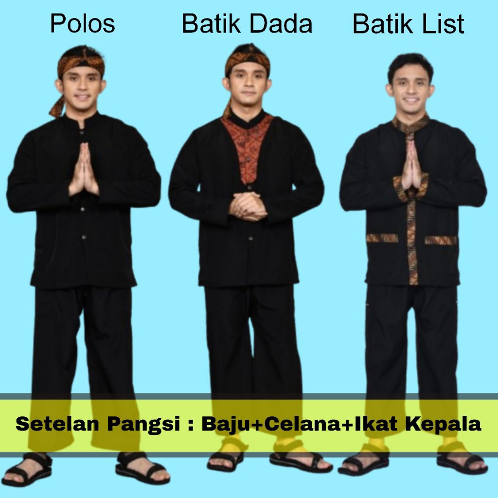 SETELAN PANGSI DEWASA-SETELAN BAJU ADAT-SETELAN BAJU TRADISIONAL-SETELAN BAJU PANGSI DEWASA