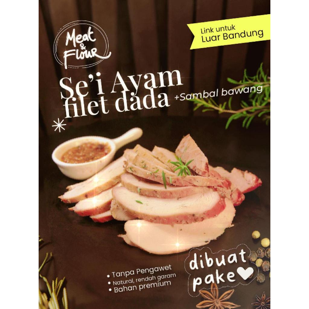 

Sei Ayam Asap FROZEN Dada + Sambal Bawang / SEI AYAM / AYAM PANGGANG