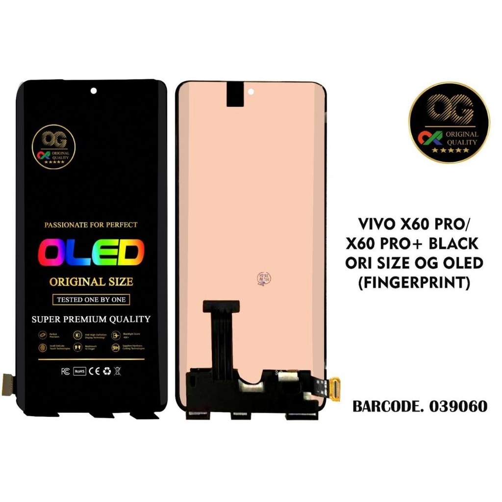 LCD VIVO X60 PRO PLUS / X60 PRO / BLACK ORI OG OLED (BISA SISIK JARI)