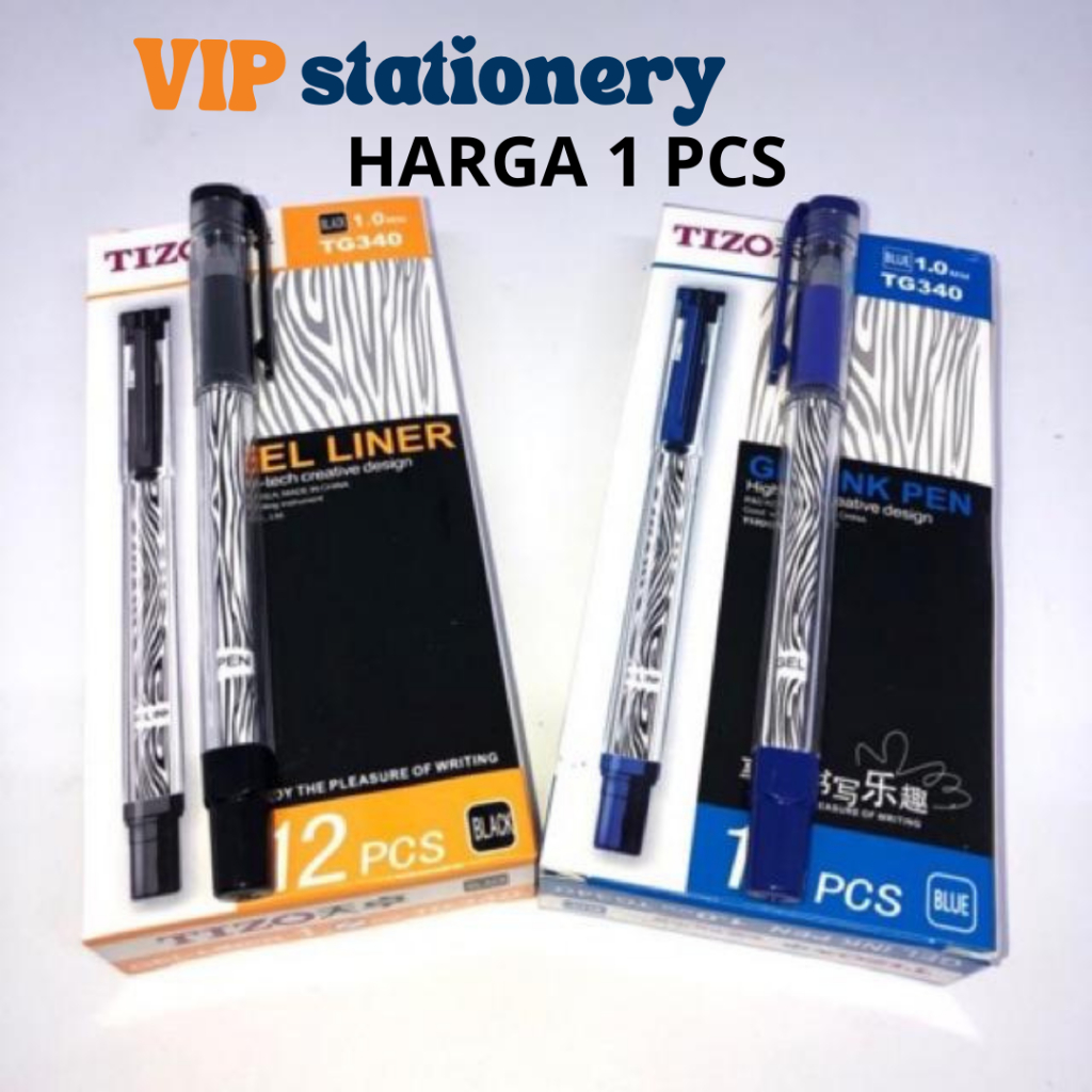 

Bolpen Tebal Gel Pen Tizo TG 340 1.0 mm / Pulpen Tizo TG 340 Pulpen Gel Tizo Gel Ink Pen Tizo Tg-340 Tinta Hitam / Biru Tebal Berkualitas
