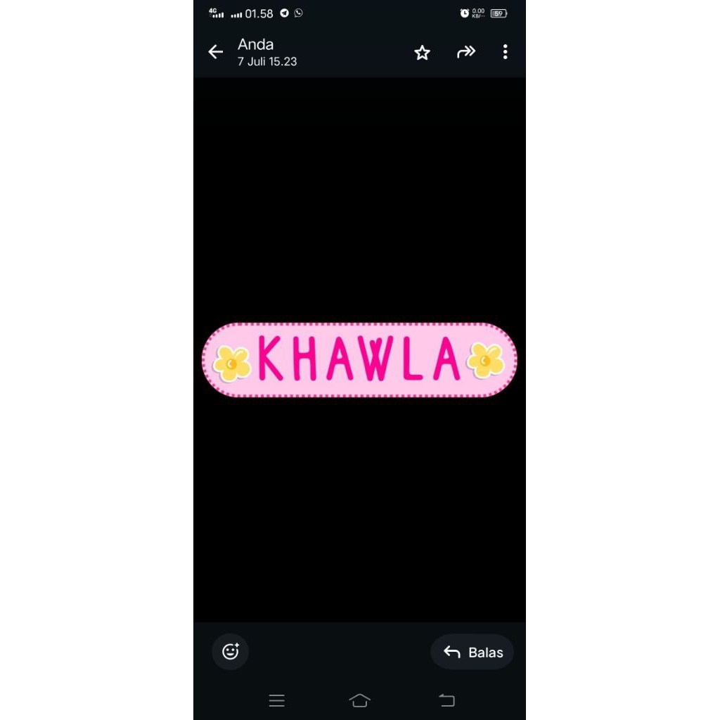 

sticker Pesanan khawla