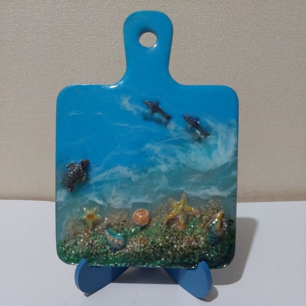 Hiasan Dekorasi Resin art nuansa laut hiasan meja