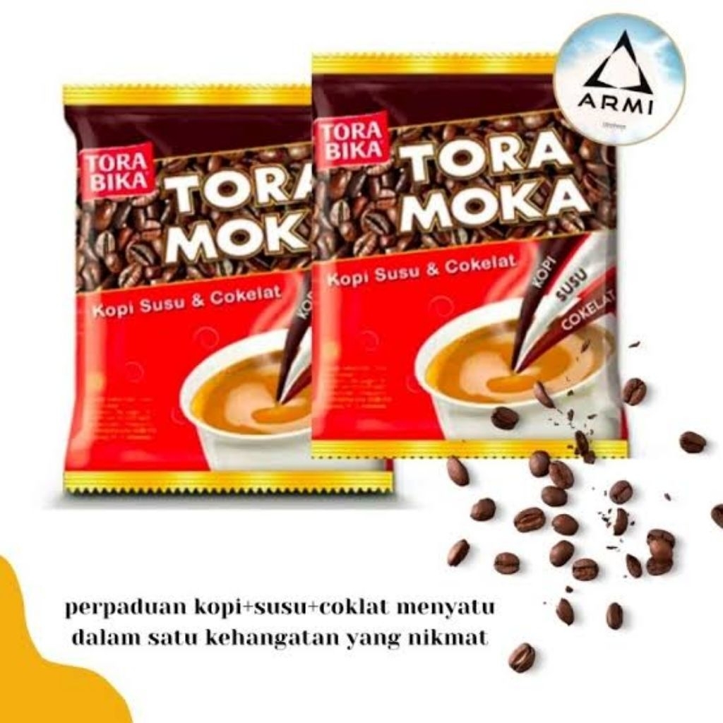 

Kopi TORA BIKA MOKA Berat Bersih 28g. 1 Renceng Isi 10 Sachet dengan HARGA PROMO !!