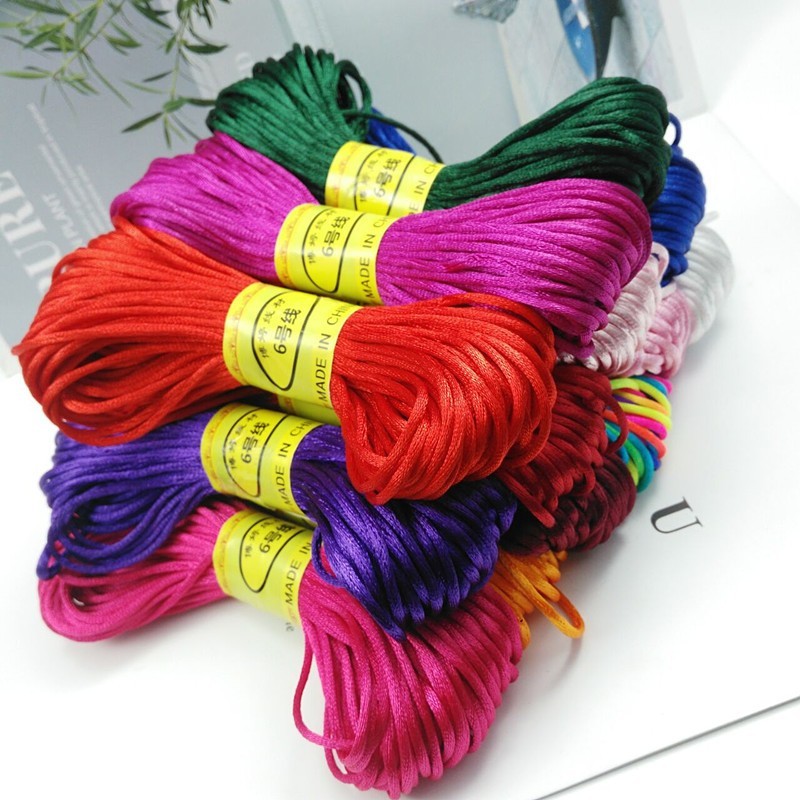 

Tali Satin Simpul Cina 20 Meter - Tali Cina Untuk Membuat Kalung Gelang