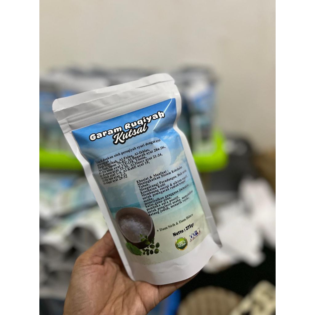 

Garam Ruqiyah Kutsal mengandung daun sirih dan bidara