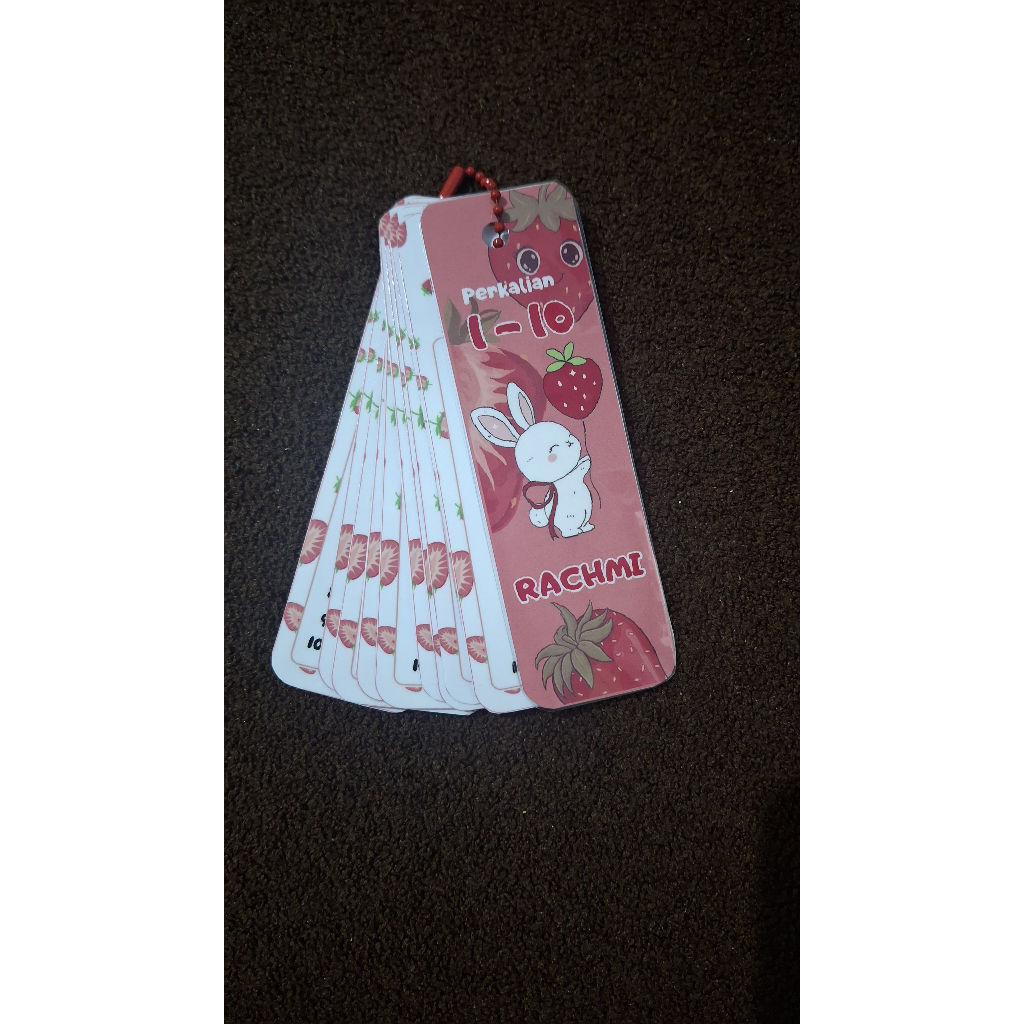 Flash Card Edukasi Anak / Laminasi / Photo Glossy Paper