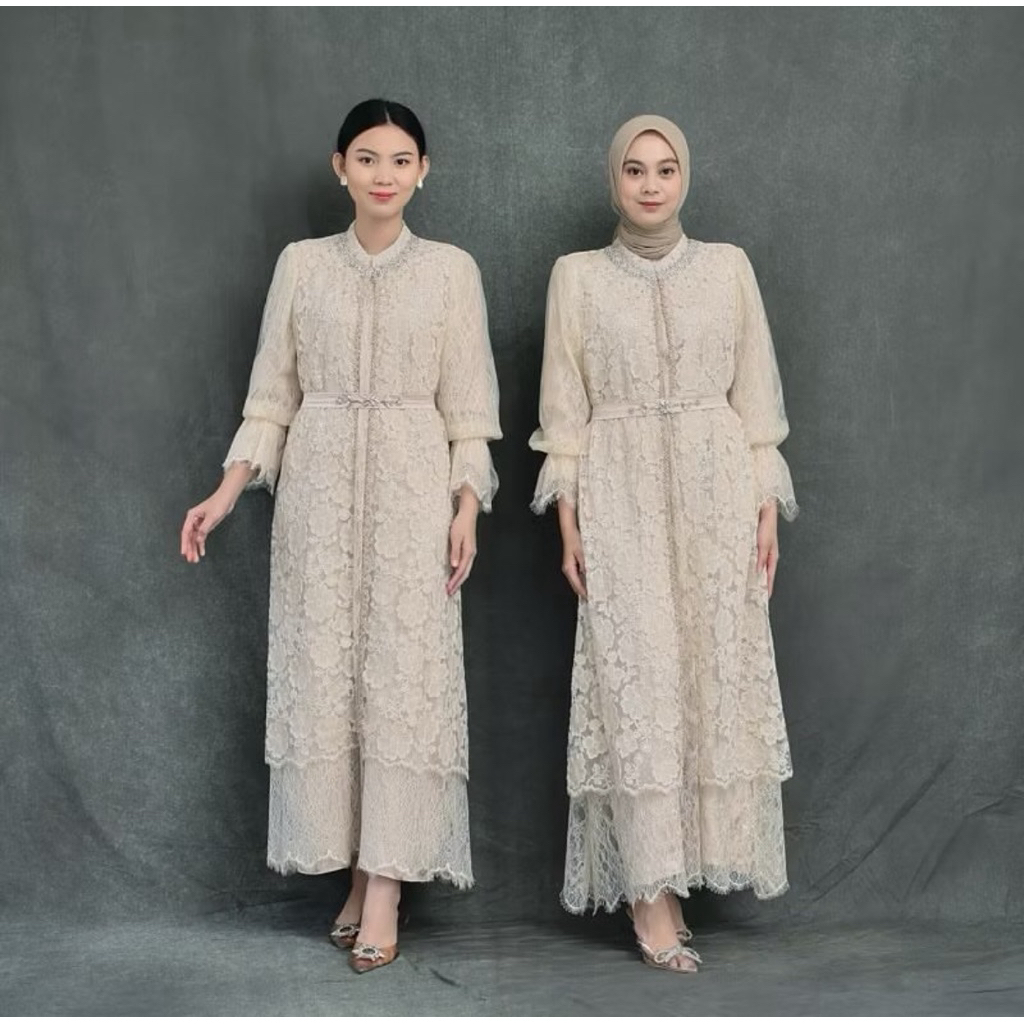 preloved luxxe studio clover dress cream best seller