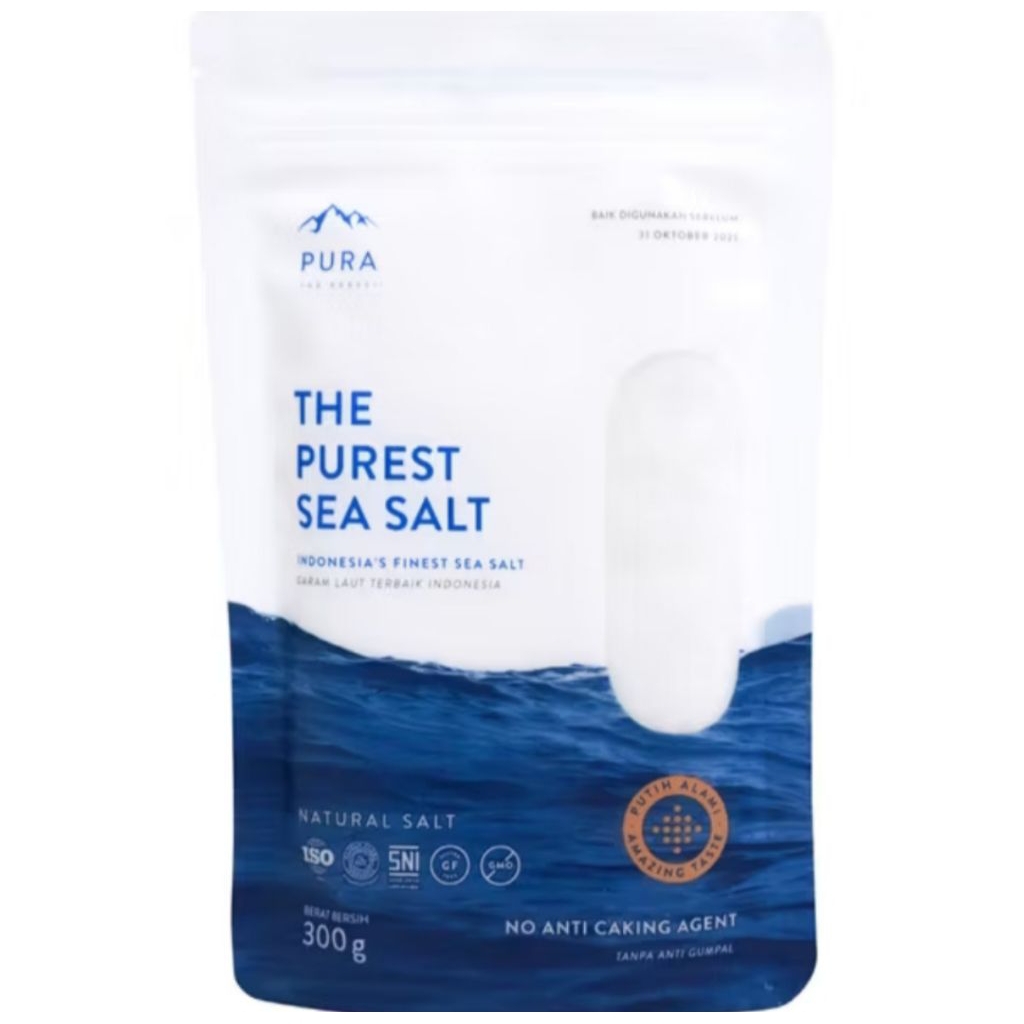 

PURA PUREST SEA SALT 300 GR - GARAM LAUT NATURAL Halus