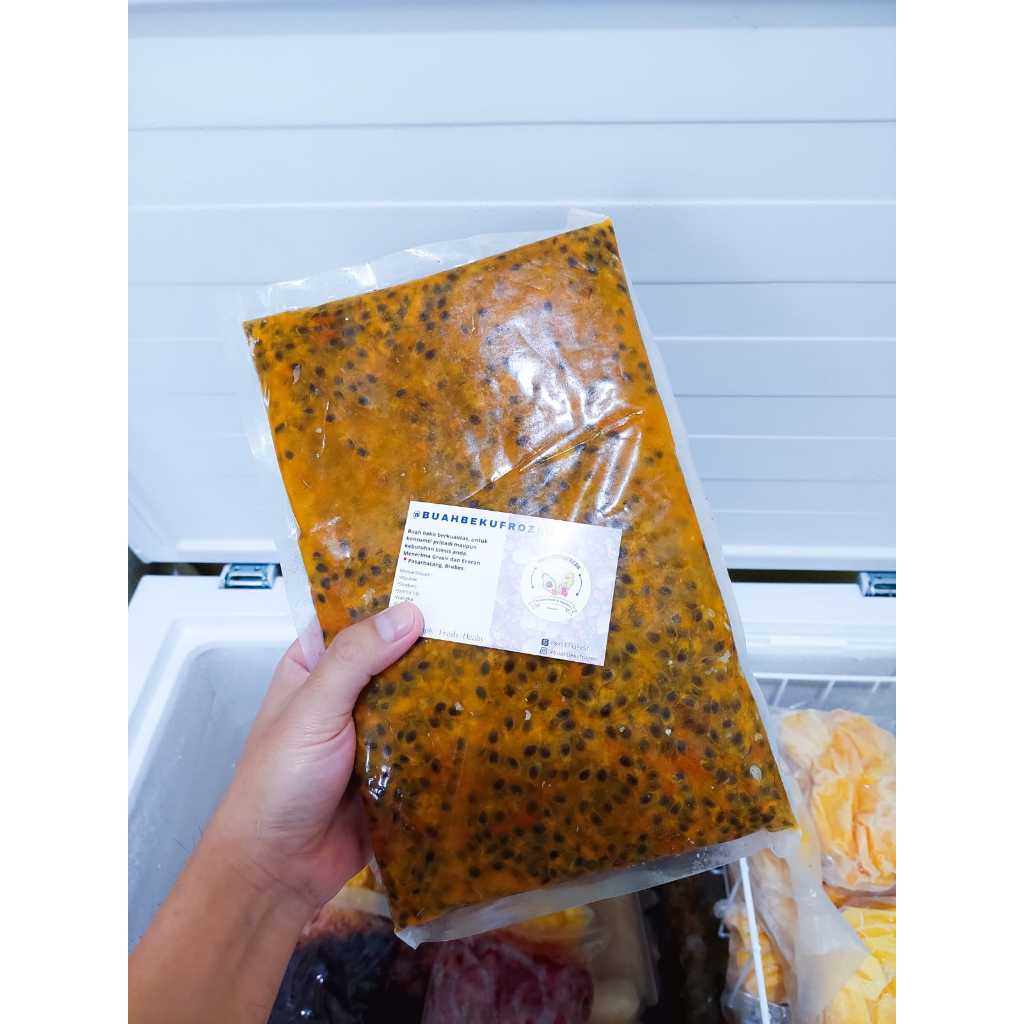 

Markisa Biji Frozen 1KG SEGAR ASAM MANIS ALAMI TANPA CAMPURAN