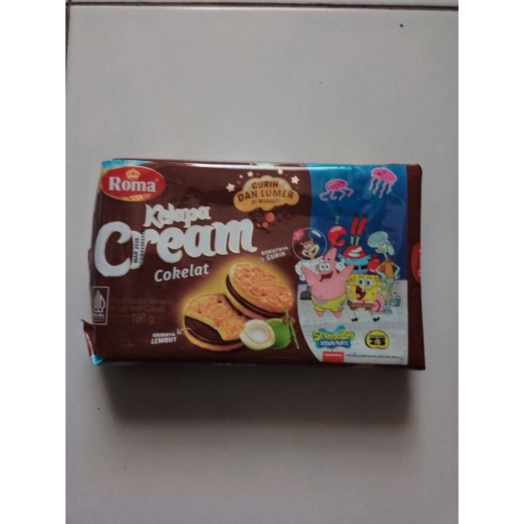 

Roma kelapa cream coklat 186gr