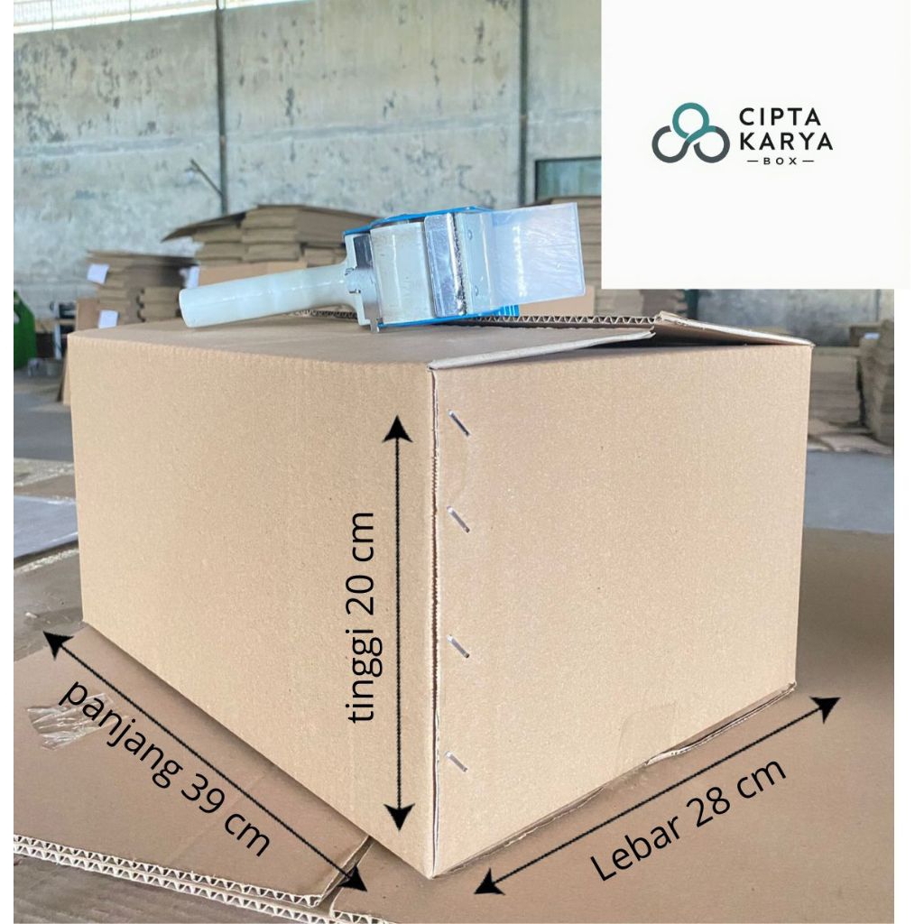 

kardus box packing peralatan rumah 39x28x20