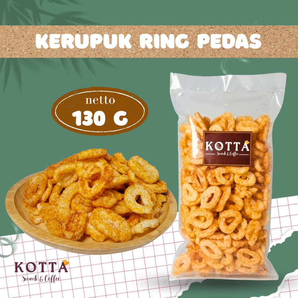 

Kerupuk Ring Pedas 130 gram