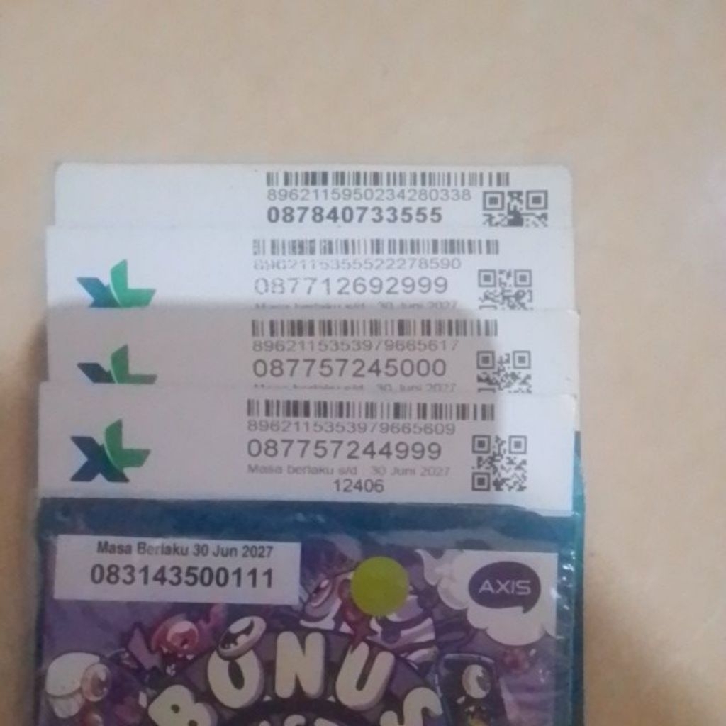 perdana XL axis cantik murah segel
